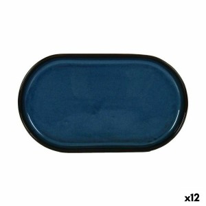 Tablett für Snacks La Mediterránea Chester Blau Oval 25,3 x 13,5 x ...