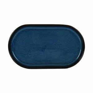Plateau apéritif La Mediterránea Chester Bleu Oblongue 25,3 x 13,5 ...