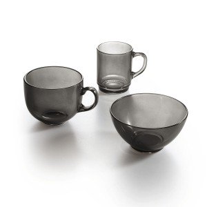 Schüssel Luminarc Alba Grau Glas 500 ml (6 Stück) |  Geschirr, Tabl...