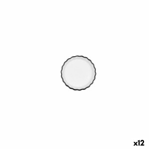 Plateau apéritif Quid Gastro Blanc Noir Céramique 10,5 x 3 cm (12 U...