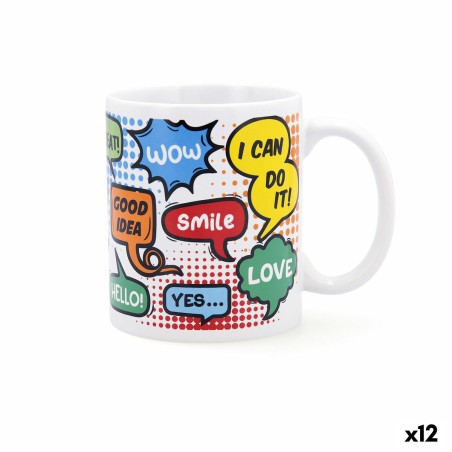Kop Quid Wow Comics Bunt aus Keramik 330 ml (12 Stück) |  Tassen un...