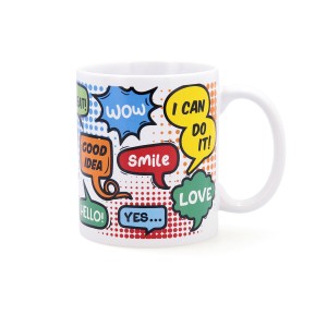 Kop Quid Wow Comics Bunt aus Keramik 330 ml (12 Stück) |  Tassen un...