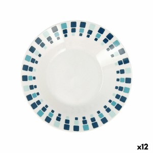 Assiette creuse Quid Simetric Bleu Céramique 20 cm (12 Unités) |  A...