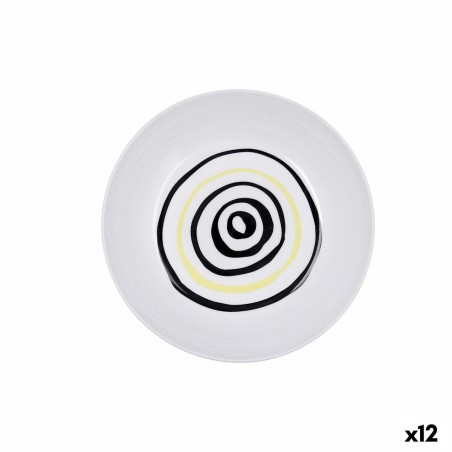 Deep Plate Bidasoa Zigzag Multicolour Ceramic 20 cm (12 Units) |  P...