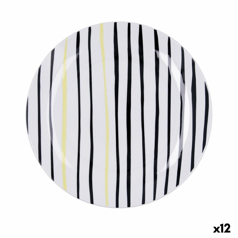 Flacher Teller Bidasoa Zigzag Bunt aus Keramik Ø 26,5 cm (12 Stück)... Flacher Teller Bidasoa Zigzag Bunt aus Keramik Ø 26,5 cm (12 Stück)...