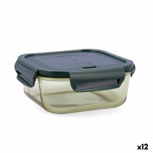 Lunchbox hermetisch Bidasoa Infinity karriert 1,1 L Gelb Glas (12 S...