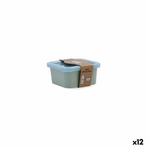 Square Lunch Box with Lid Quid Inspira 620 ml Green Plastic (12 Uni...