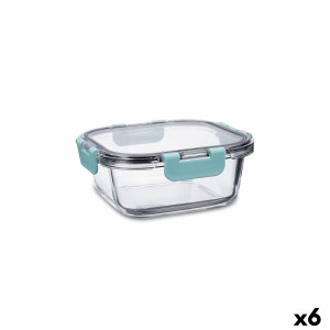 Lunchbox hermetisch Quid Purity karriert 800 ml Durchsichtig Glas (...