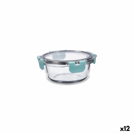 Hermetic Lunch Box Quid Purity Circular 390 ml Transparent Glass (1...