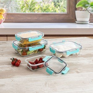 Hermetic Lunch Box Quid Purity Rectangular 1,04 L Transparent Glass...