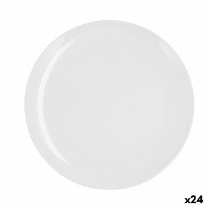 Flat Plate Quid Select Basic White Plastic 25 cm (24 Units) |  Plat...