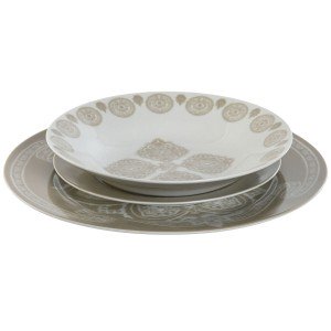 Dinnerware Set Home ESPRIT Blue Beige Porcelain 18 Pieces 27 x 27 x...