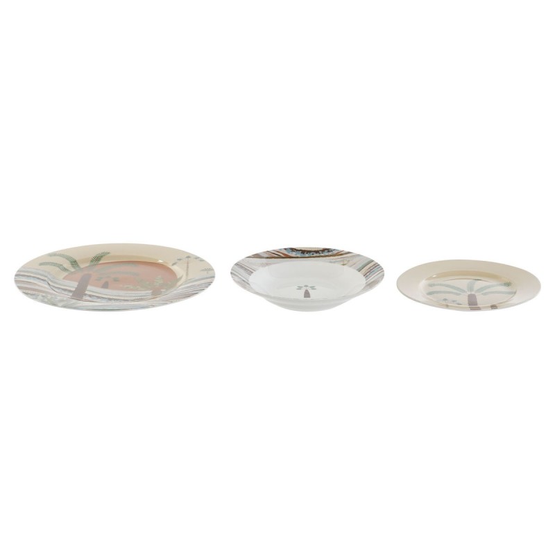 Dinnerware Set Home ESPRIT Beige Multicolour Porcelain 18 Pieces 27... Dinnerware Set Home ESPRIT Beige Multicolour Porcelain 18 Pieces 27...