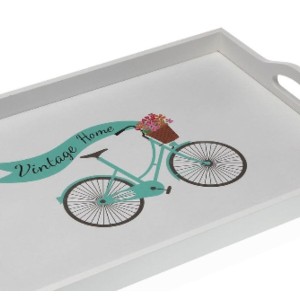 Schale Versa Fahrrad Holz MDF 30 x 5 x 45 cm |  Geschirr, Tabletts ...