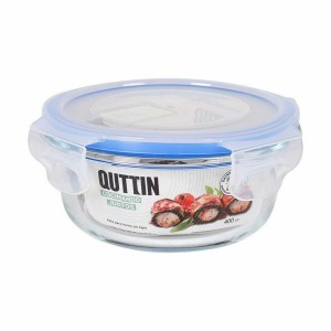 Panier-repas rond avec couvercle Quttin Transparent 400 ml Ø 13,5 x...