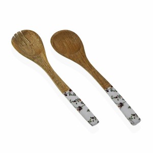 Küchenutensilien Set Versa Bambus Porzellan Mango-Holz 6 x 1 x 30 c...