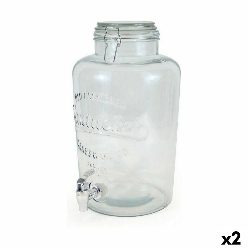 Getränkedispenser La Mediterránea Wasserhahn Glas 8 L (2 Stück) | ... Getränkedispenser La Mediterránea Wasserhahn Glas 8 L (2 Stück) | ...
