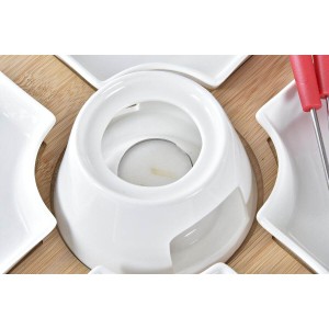 Fondue Set DKD Home Decor Rot 26,5 x 26,5 x 1,5 cm (10 pcs) |  Fond...