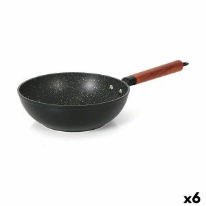 Wok Pfanne Quttin Doha Geschmiedetes Aluminium 50 x 28 x 9 cm (6 St...