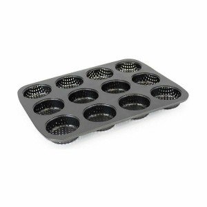 Tartlets tin Quttin 29 x 22 x 2,2 cm Drilled 8 Units |  Decoration,...