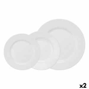 Assiette plate La Mediterránea Temara 12 Pièces (2 Unités) |  Assie...