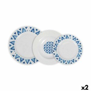 Geschirr-Set La Mediterránea Marvin kreisförmig 12 Stücke (2 Stück)...