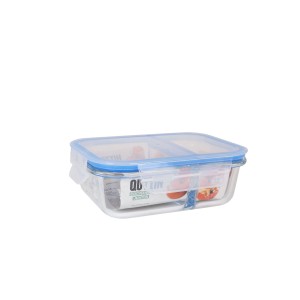 Hermetic Lunch Box Quttin 2 Compartments Rectangular 580 ml (6 Unit...