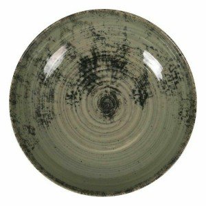 Deep Plate La Mediterránea Aspe Green Ø 22,7 x 5 cm (12 Units) |  P...