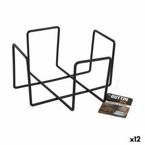 Serviettenring Quttin Schwarz 17,5 x 17,5 x 9,5 cm (12 Stück) |  We...