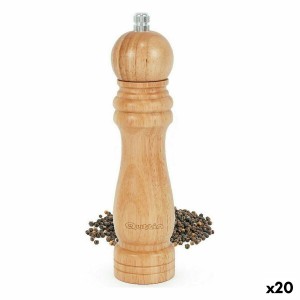 Pfeffermühle Quttin Holz 5 x 5 x 22 cm (20 Stück) |  Gewürzstände u...