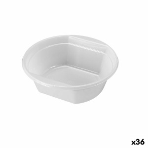 Set of reusable bowls Algon 500 ml White Plastic 6 Pieces (36 Units...