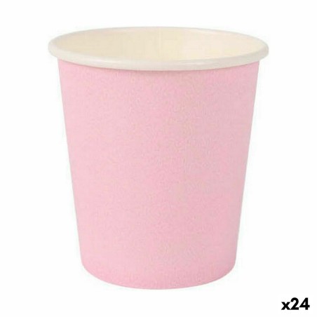 Gläserset Algon Einwegartikel Pappe Rosa 20 Stücke 120 ml (24 Stück...