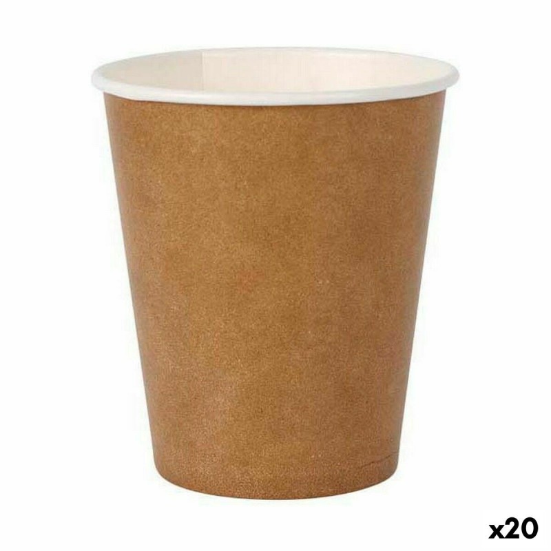 Gläserset Algon Einwegartikel Kraftpapier 12 Stücke 250 ml (20 Stüc...