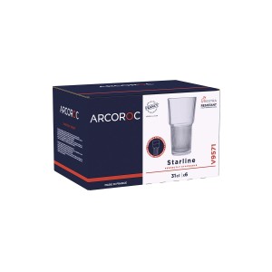 Glass Arcoroc Starline Transparent Glass 310 ml (6 Units) |  Glasse...