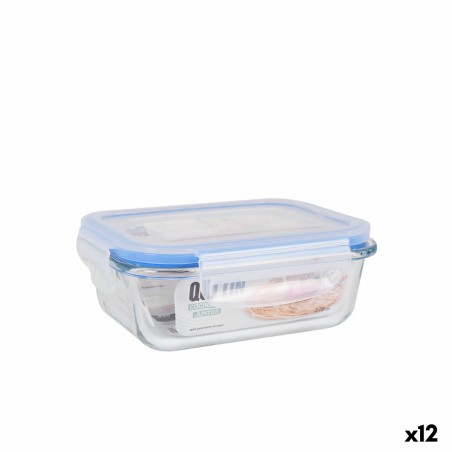 Hermetic Lunch Box Quttin Rectangular 375 ml (12 Units) |  Lunch bo...