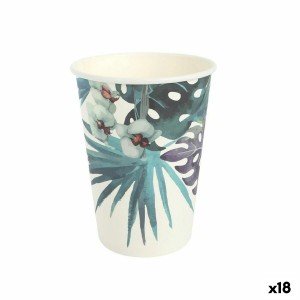 Gläserset Algon Einwegartikel Pappe Tropical 8 Stücke 330 ml (18 St...
