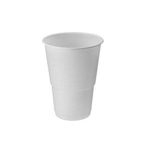 Set of reusable glasses Algon Plastic White 15 Pieces 330 ml (24 Un...