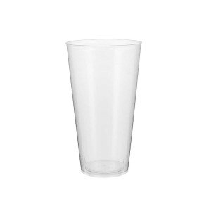 Set of reusable glasses Algon Plastic Transparent 4 Pieces 450 ml (...