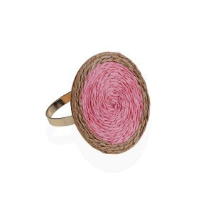 Serviettenring Versa Rosa Metall Papier 5 x 4,5 x 5 cm |  Weiteres ...
