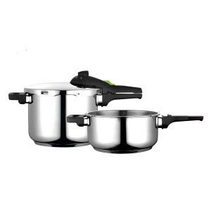 Express-Kessel Set Fagor Edelstahl 10 L 2 Stücke |  Pfannen und Töp...