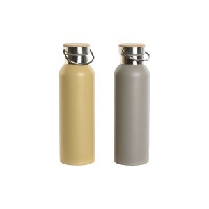Thermosflasche Home ESPRIT Beige Grau 500 ml (2 Stück) |  Tassen un...