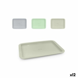 Plateau de petit déjeuner Quttin Métal 38 x 27 x 2 cm (12 Unités) |...