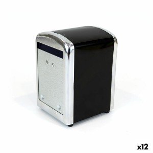 Napkin holder Quttin Black 10,6 x 9,6 x 13,9 cm Hotel industry (12 ...
