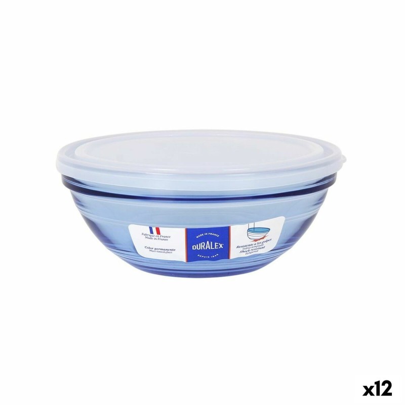 Bol Duralex Marine Bleu 17 cm Avec couvercle (12 Unités) |  Assiett...