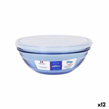 Bol Duralex Marine Bleu 17 cm Avec couvercle (12 Unités) |  Assiett...