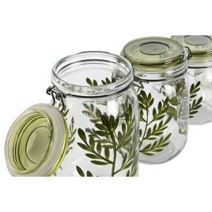 4 Tubs Home ESPRIT Green Crystal Iron 1,5 L 11,3 x 11,3 x 21,7 cm |...