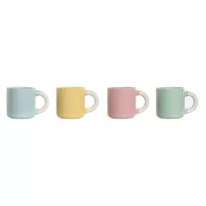 Piece Coffee Cup Set Home ESPRIT Yellow Blue Green Pink Porcelain 1...