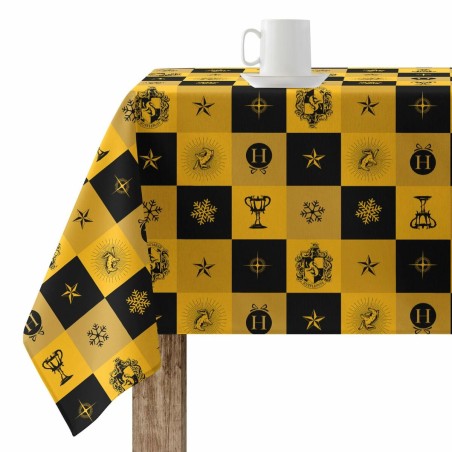 Stain-proof resined tablecloth Harry Potter Hufflepuff Multicolour ...