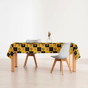 Stain-proof resined tablecloth Harry Potter Hufflepuff Multicolour ...