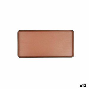 Tablett für Snacks Bidasoa Gio Braun Kunststoff 24 x 11,5 cm (12 St...